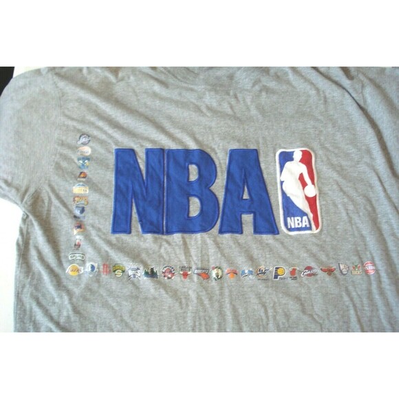 NBA UNK T Shirt Longwear Official Licensed Tee Long Sleeve Basketball Logo Sz L - Picture 4 of 13